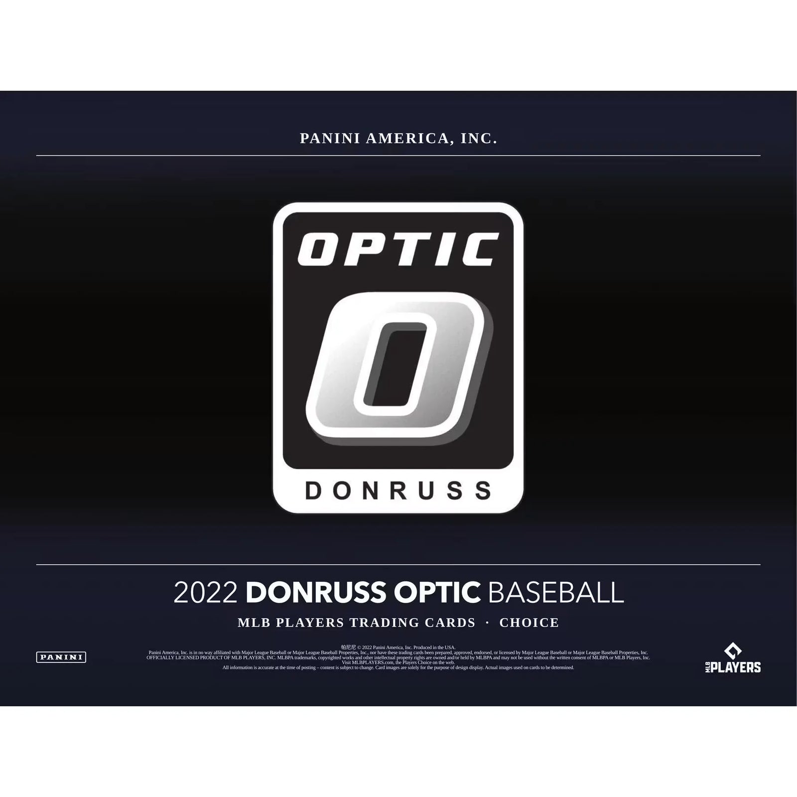 2022 Panini Donruss Optic Choice Baseball Hobby Box
