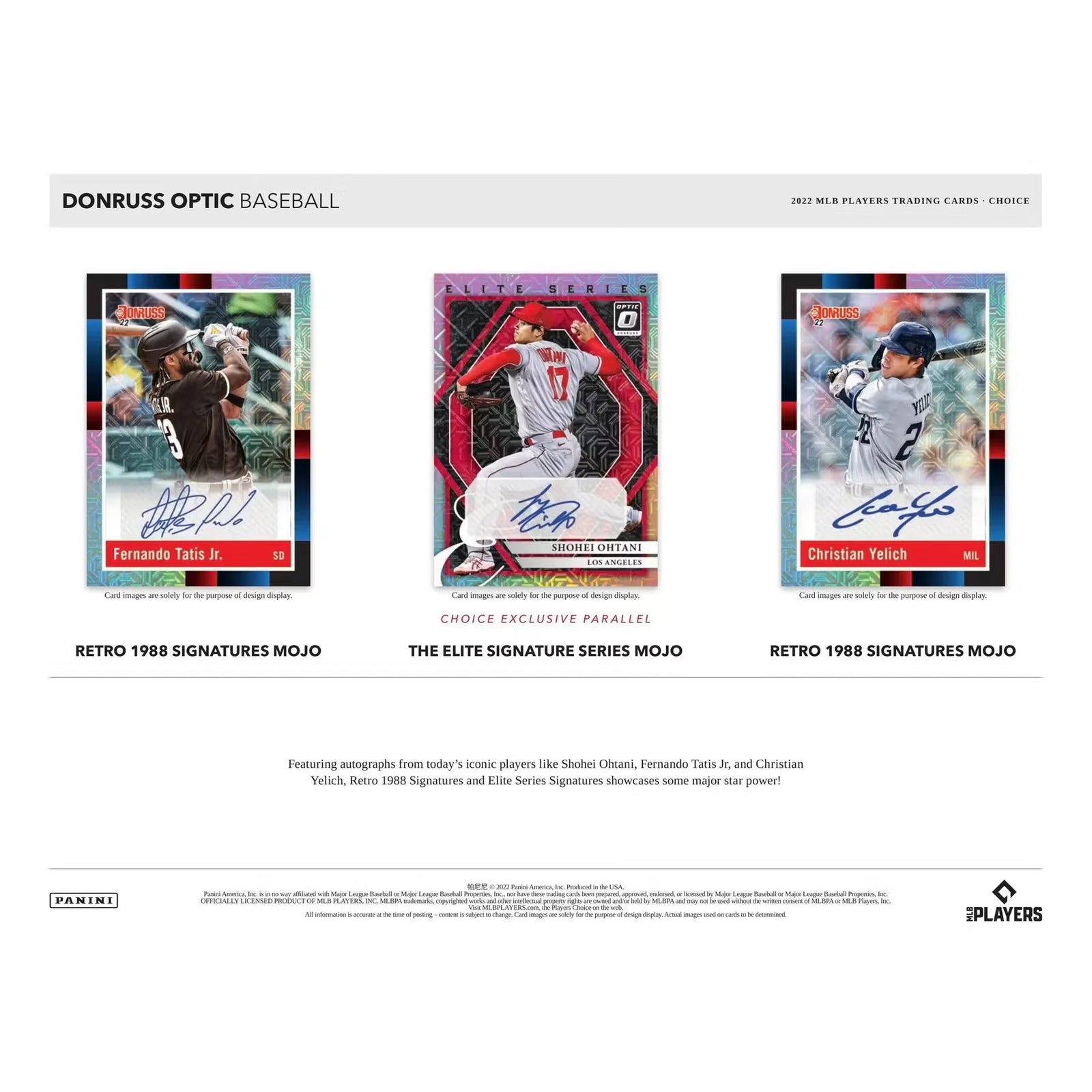 2022 Panini Donruss Optic Choice Baseball Hobby Box