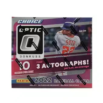 2022 Panini Donruss Optic Choice Baseball Hobby Box
