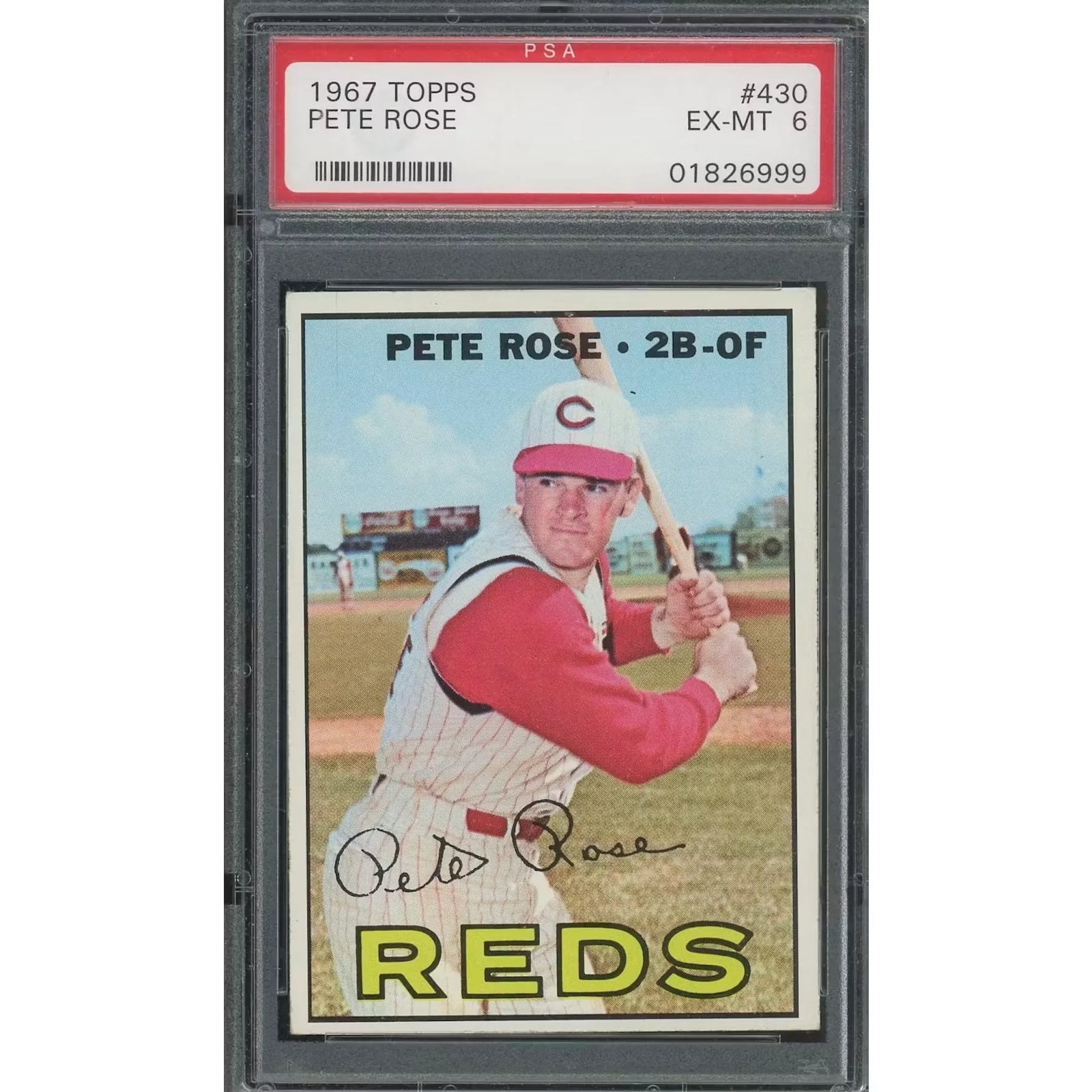 Pete Rose 1967 Topps #430 Card | PSA 6