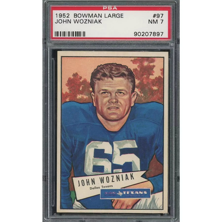 1952 Bowman Large #97 John Wozniak | PSA 7
