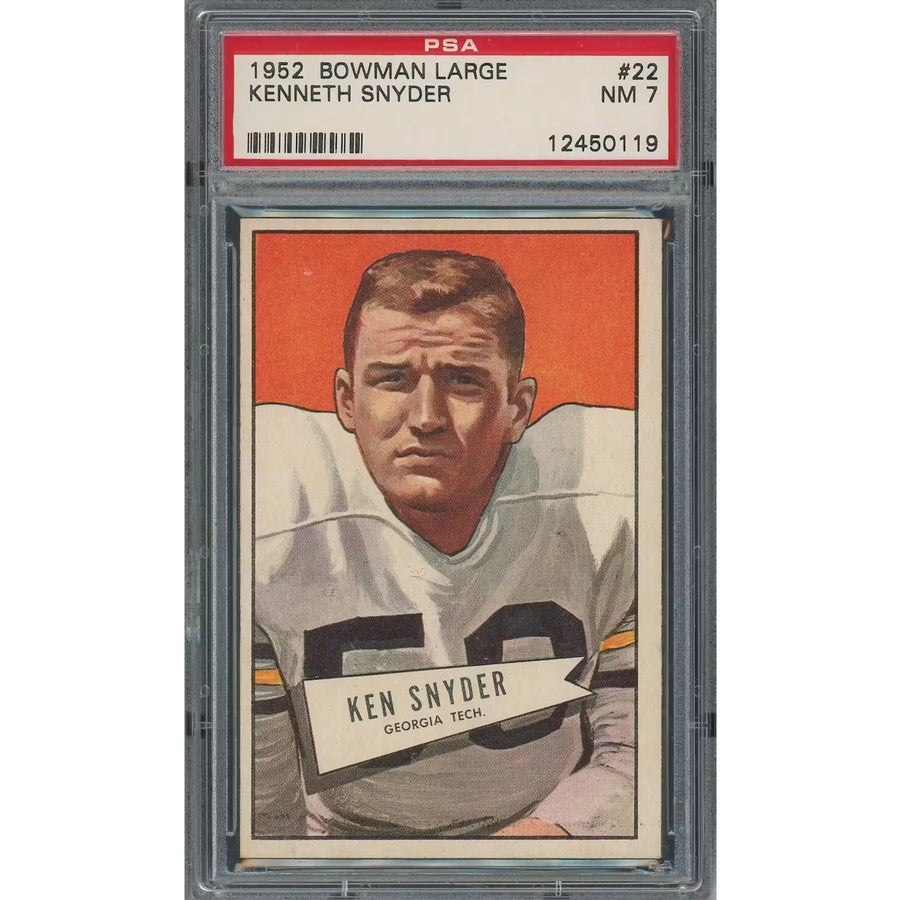 Kenneth Snyder 1952 Bowman Large #22 | PSA 7