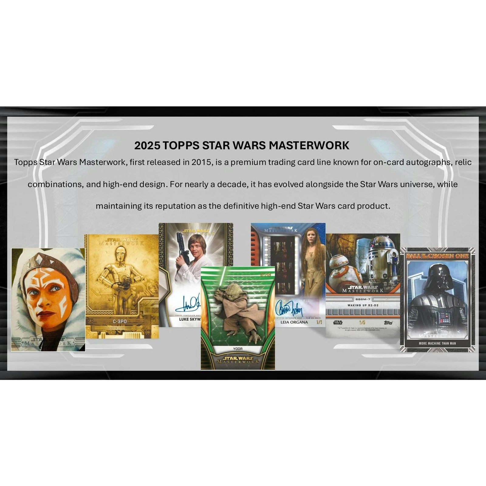 DRAFT - 2025 Topps Star Wars Masterwork Hobby Box | Presell