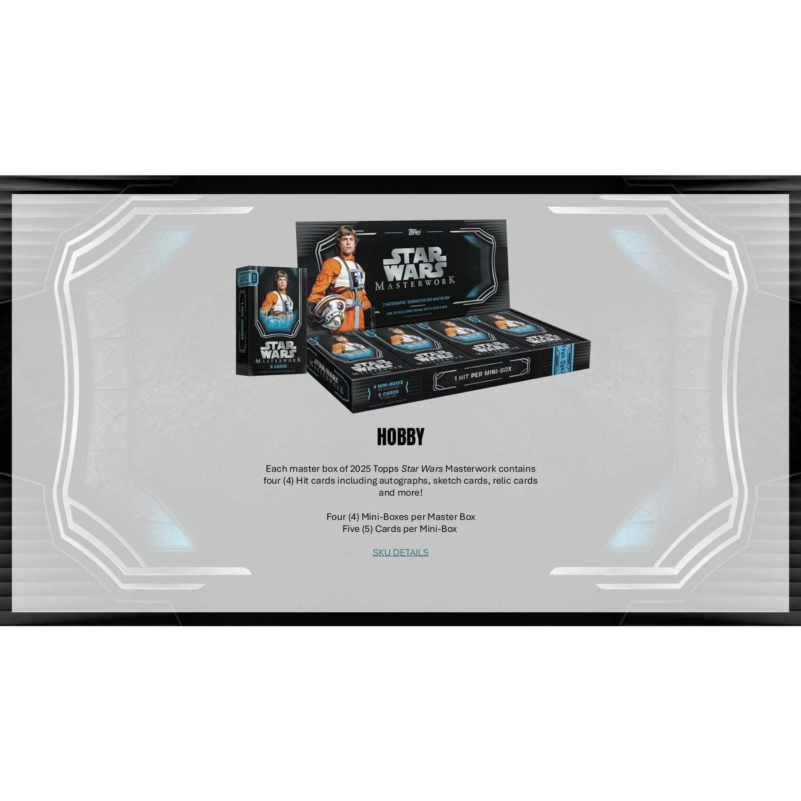 DRAFT - 2025 Topps Star Wars Masterwork Hobby 8-Box Case | Presell