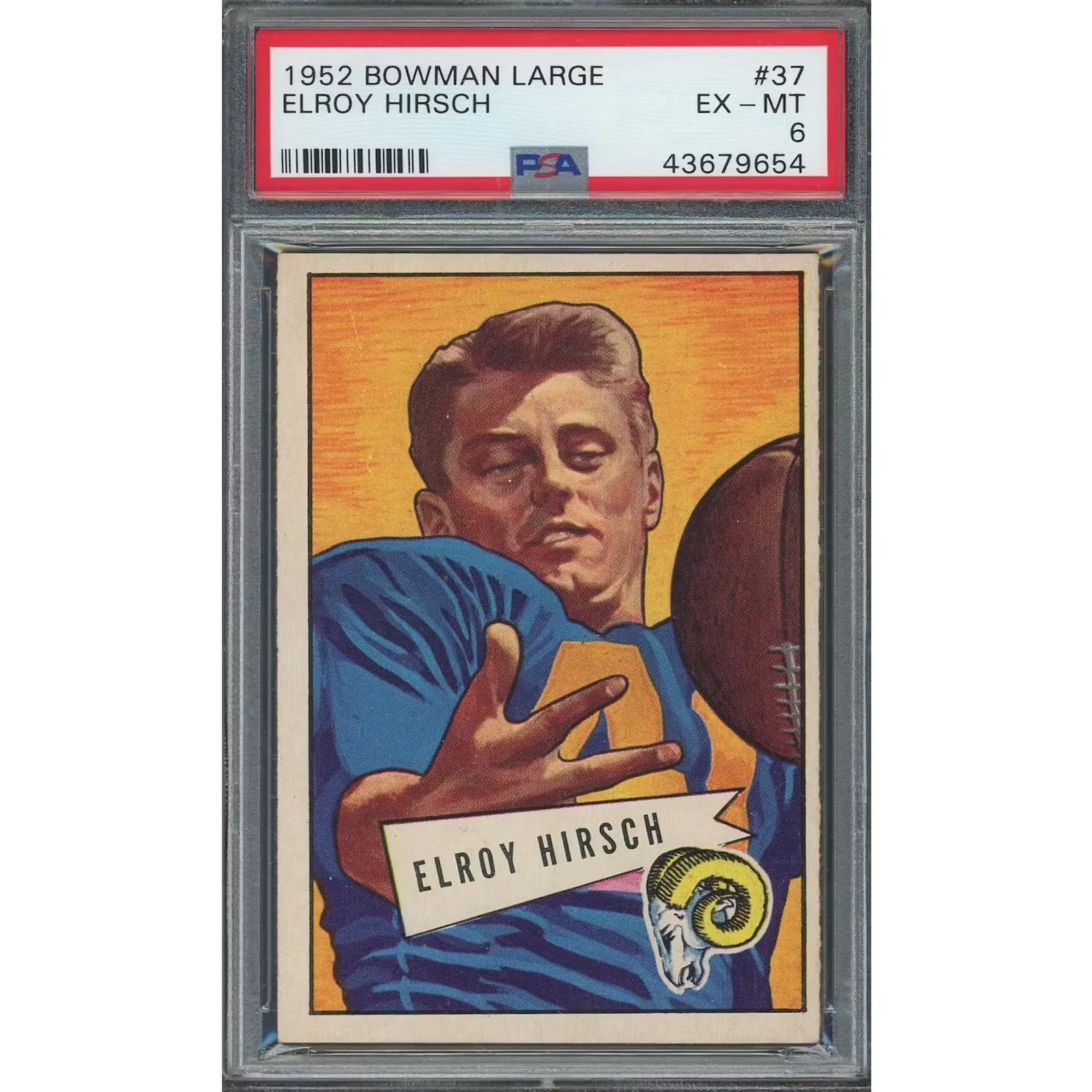 1952 Bowman Large #37 Elroy Hirsch | PSA 6