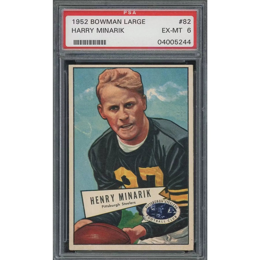 1952 Bowman Large #82 Harry Minarik Card | PSA 6