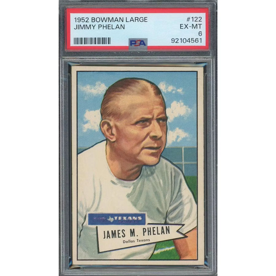 1952 Bowman Large #122 James Phelan PSA 6 | Vintage Baseball Card