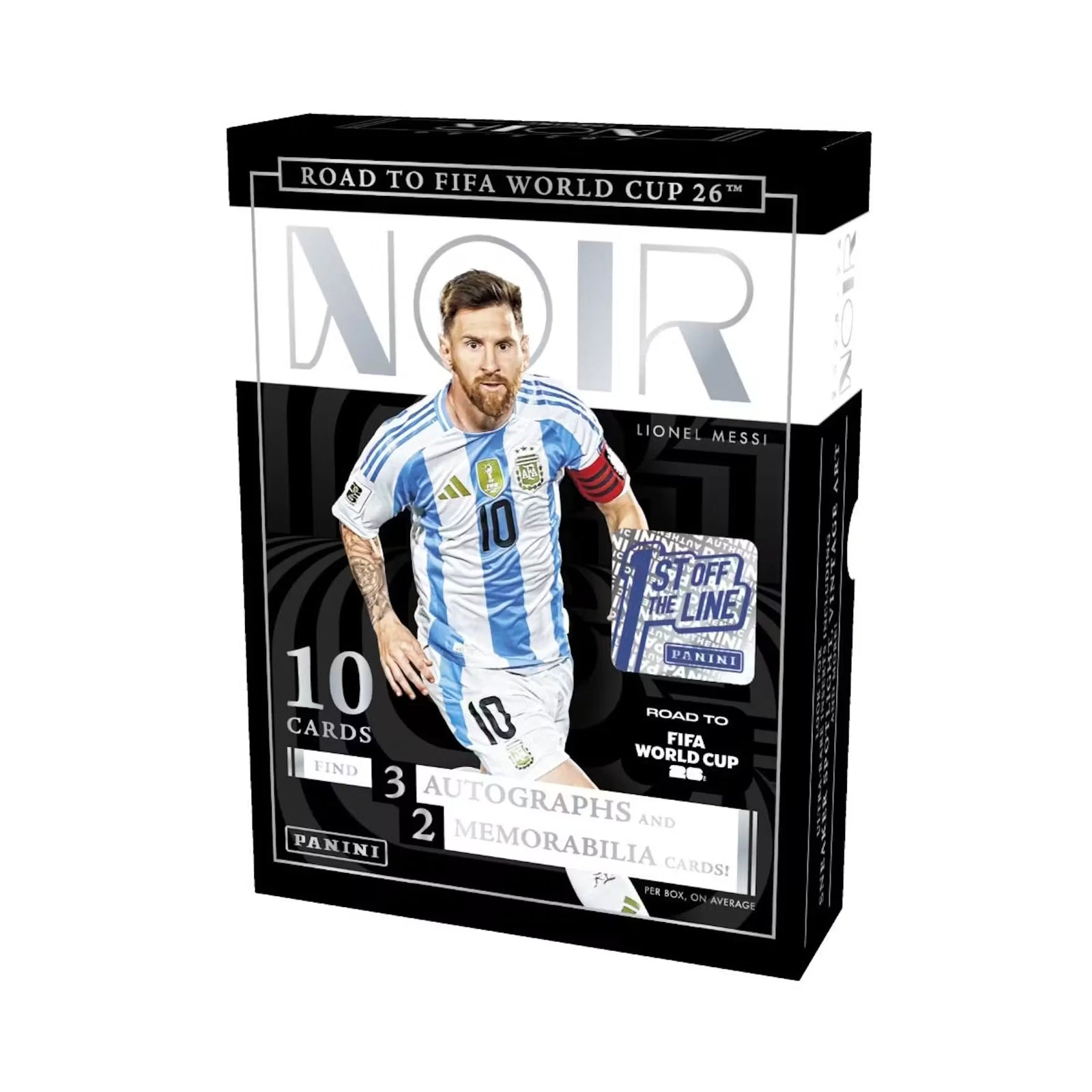 2025-26 Panini Noir Road to FIFA World Cup Soccer FOTL Hobby Box (Ships Sealed Only)