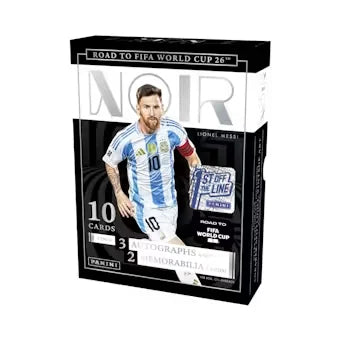 2025-26 Panini Noir Road to FIFA World Cup Soccer FOTL Hobby Box (Ships Sealed Only)