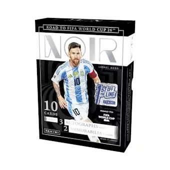 2025-26 Panini Noir Road to FIFA World Cup Soccer FOTL Hobby Box (Ships Sealed Only)