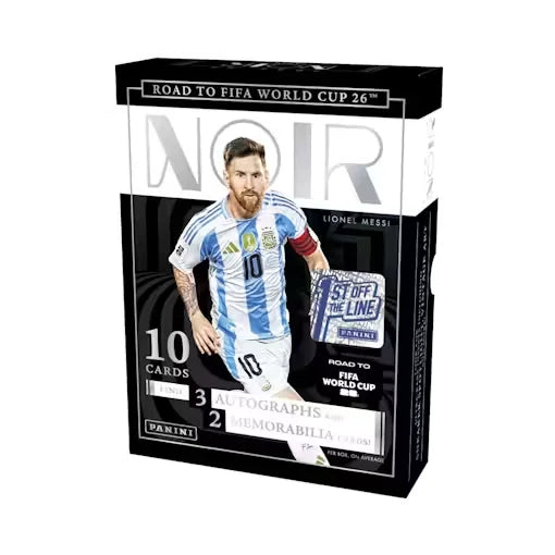 2025-26 Panini Noir Road to FIFA World Cup Soccer FOTL Hobby Box (Ships Sealed Only)