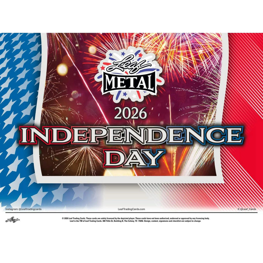 DRAFT - Presell 2026 Leaf Metal Independence Day Hobby Box (Presell) Releases Jun. 19th, 2026
