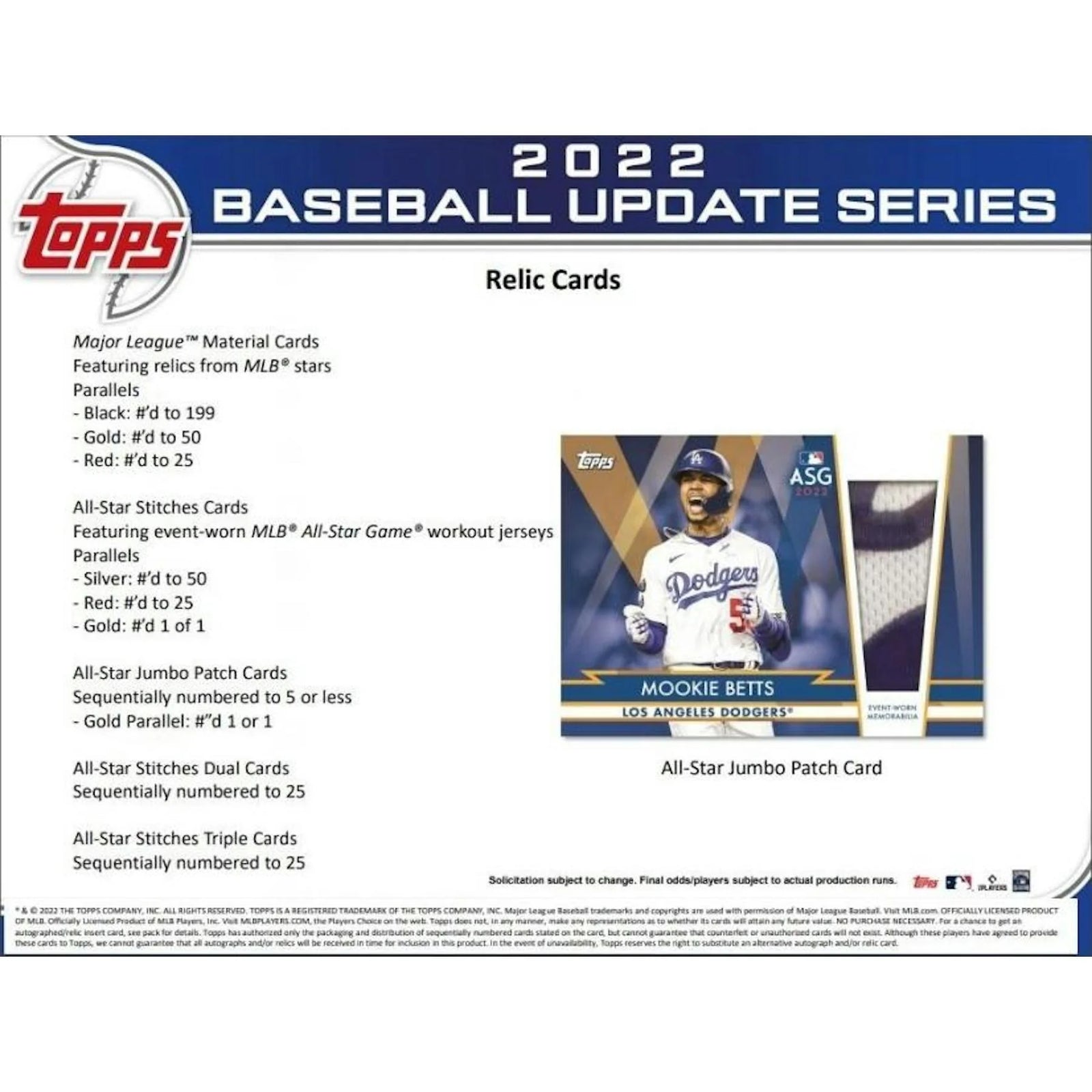 DRAFT - Just In 2022 Topps Update Series Baseball Blaster Box