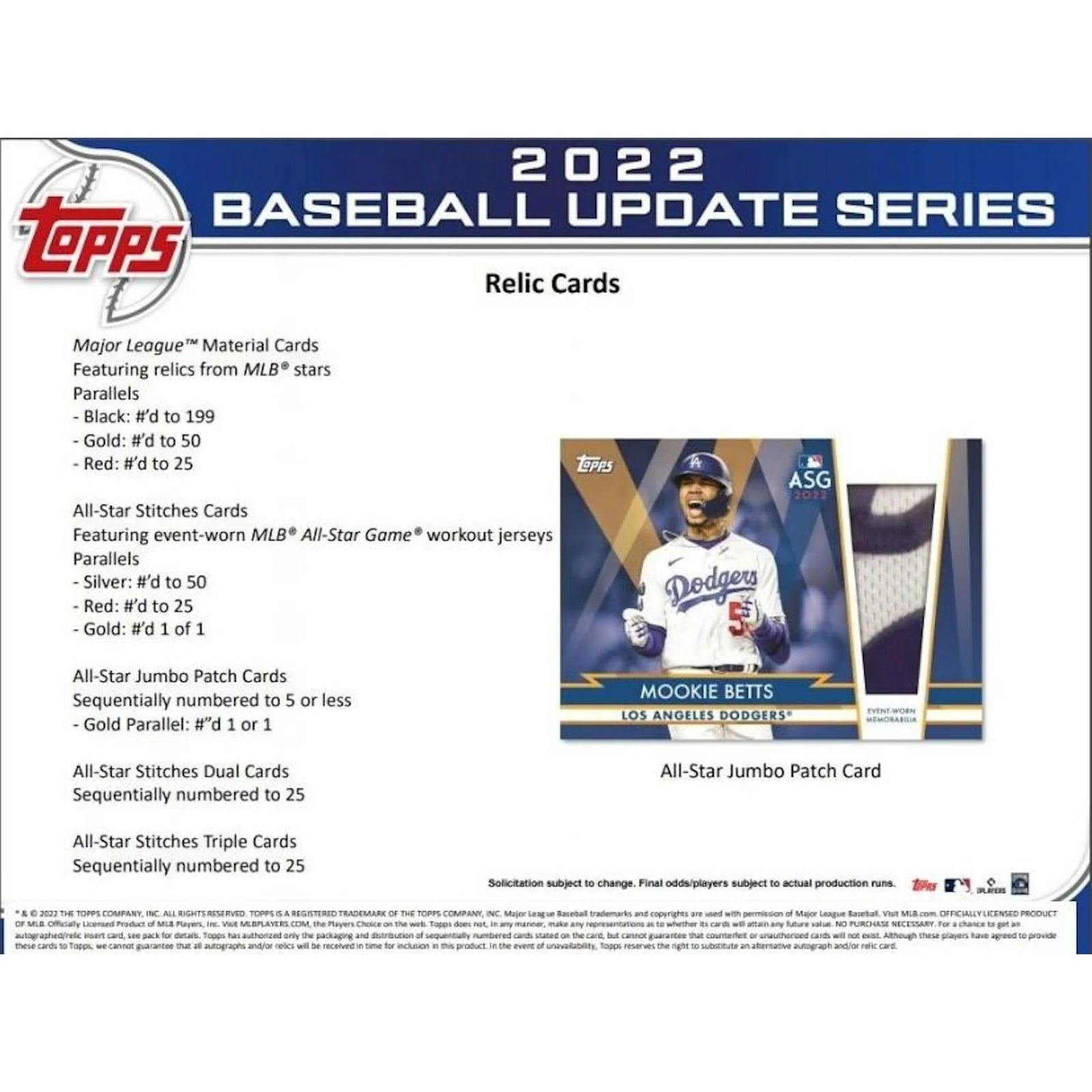 DRAFT - Just In 2022 Topps Update Series Baseball Blaster Box