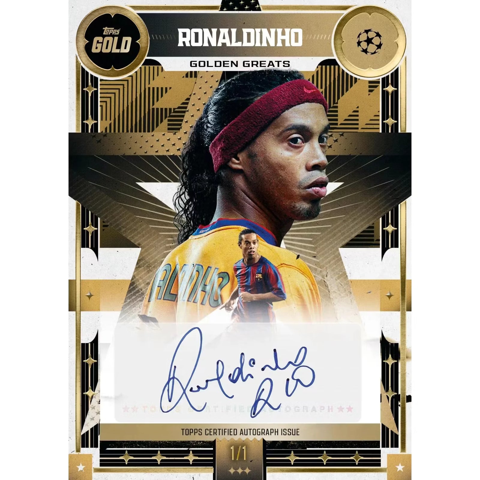 2025-26 Topps Gold UEFA Club Competitions Soccer Hobby Box (Ships Sealed Only)