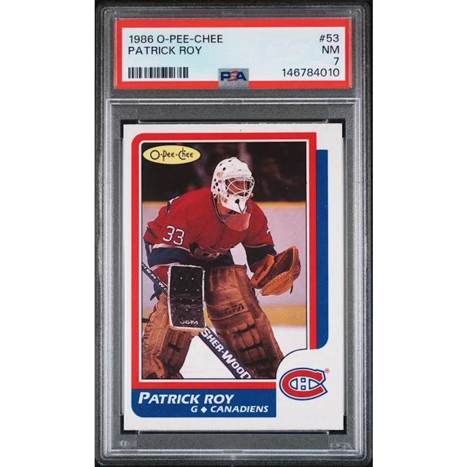 Patrick Roy 1968 O-Pee-Chee #53 Card | PSA 7