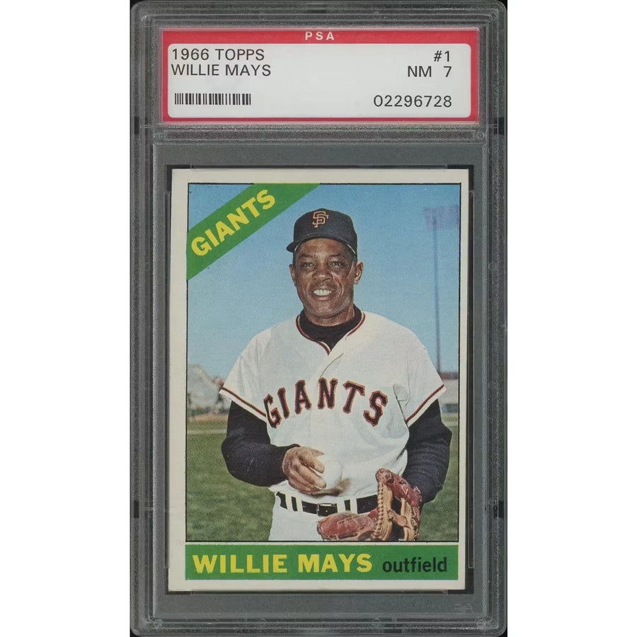 Willie Mays 1966 Topps Baseball #1 | PSA 7 NM