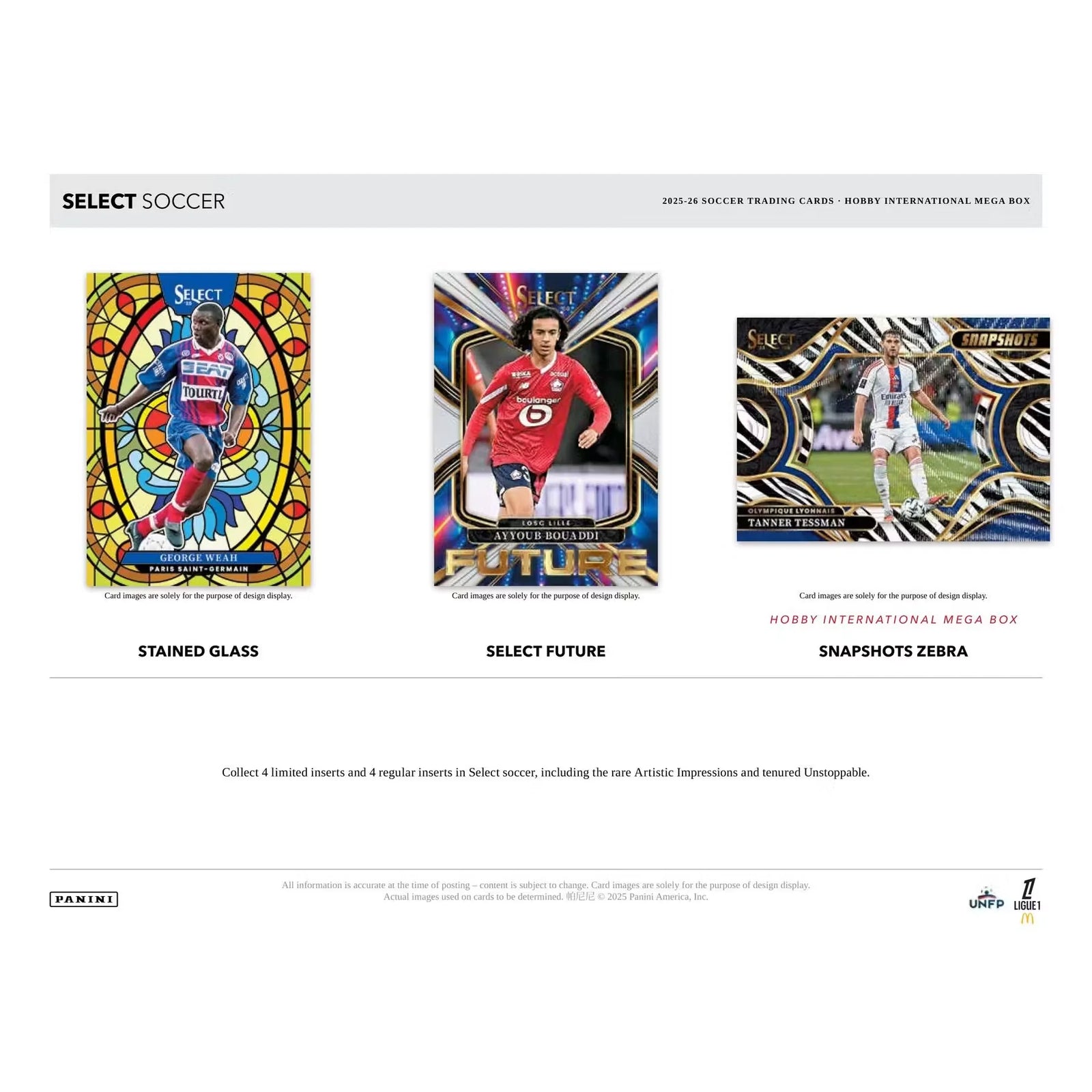 2025-26 Panini Select Ligue 1 Soccer Hobby 20-Box Case (Ships Sealed Only)