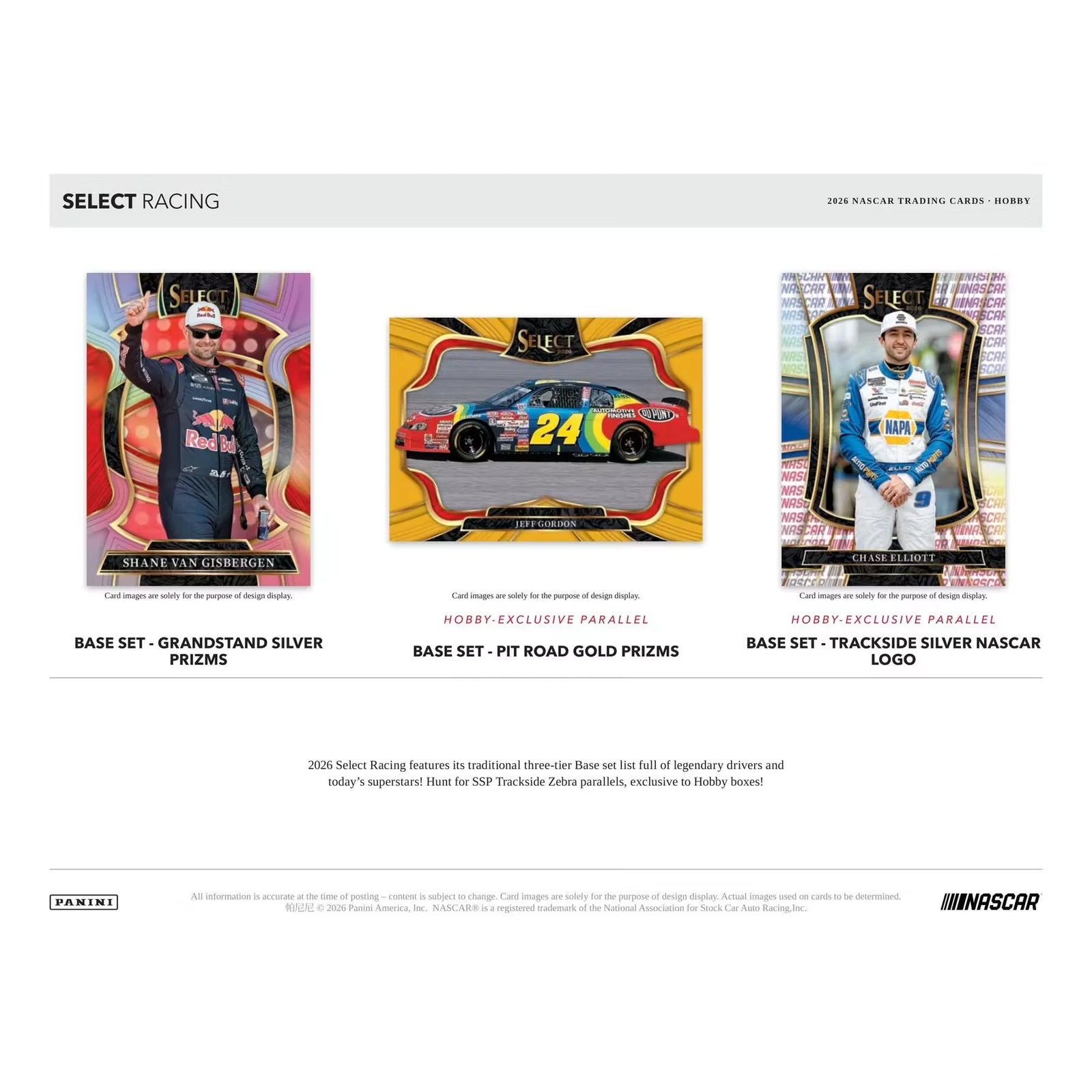 2026 Panini Select NASCAR Racing Hobby Box Presell
