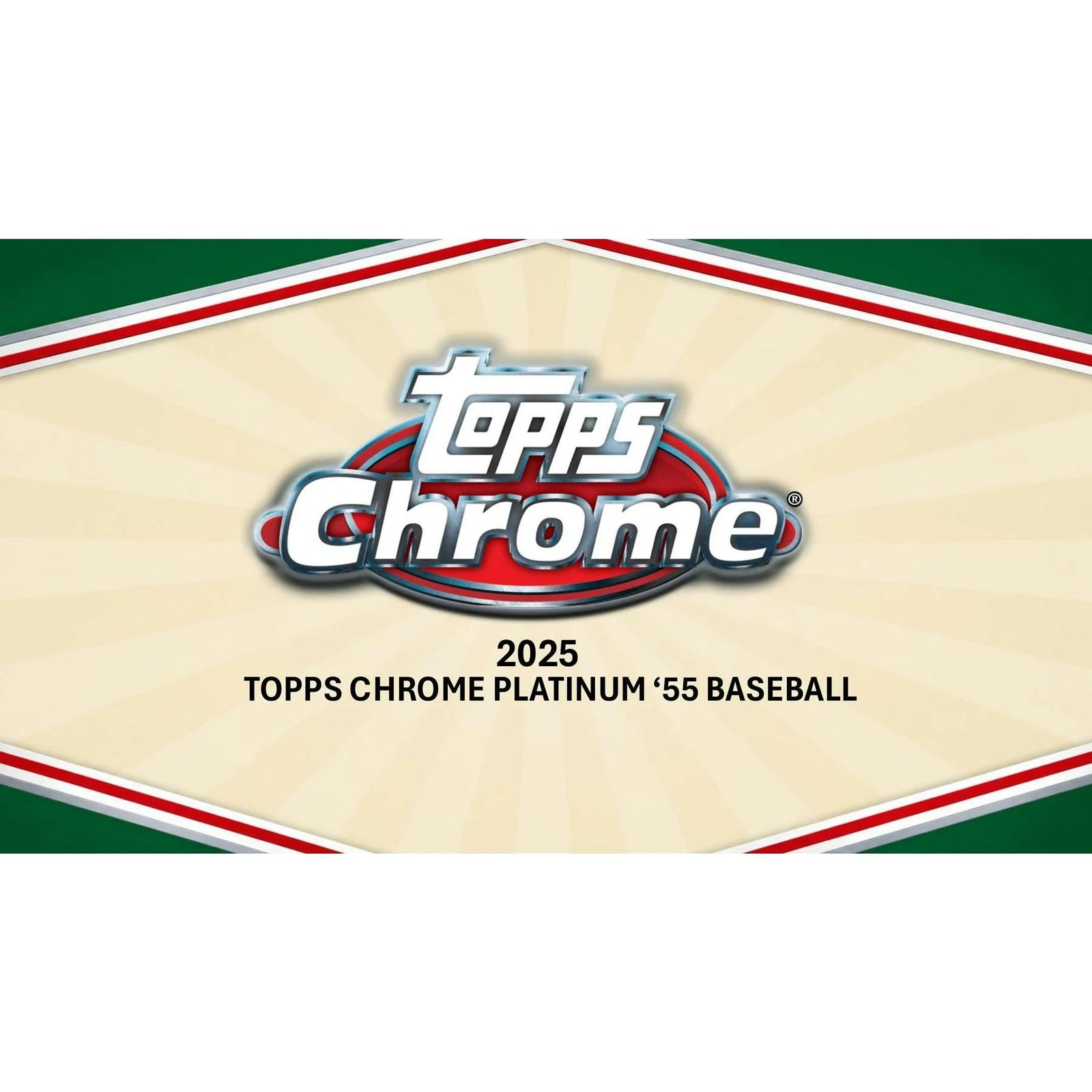 DRAFT - 2025 Topps Chrome Platinum '55 Baseball Blaster Box (Presell) $44.95 Add to Cart