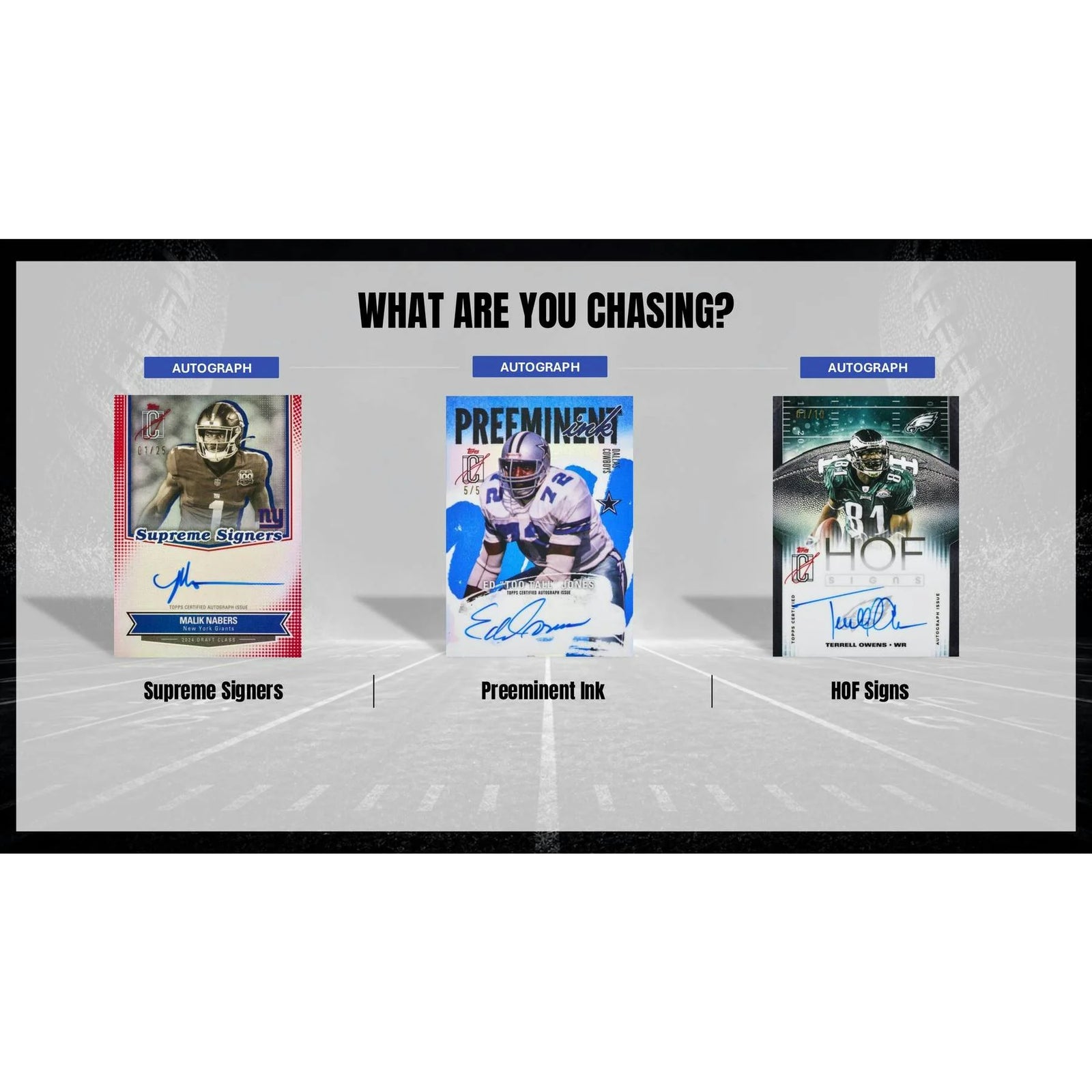 DRAFT - Presell 2025 Topps Signature Class Football Hobby Jumbo 6-Box Case (Presell) Releases Jun. 5th, 2026