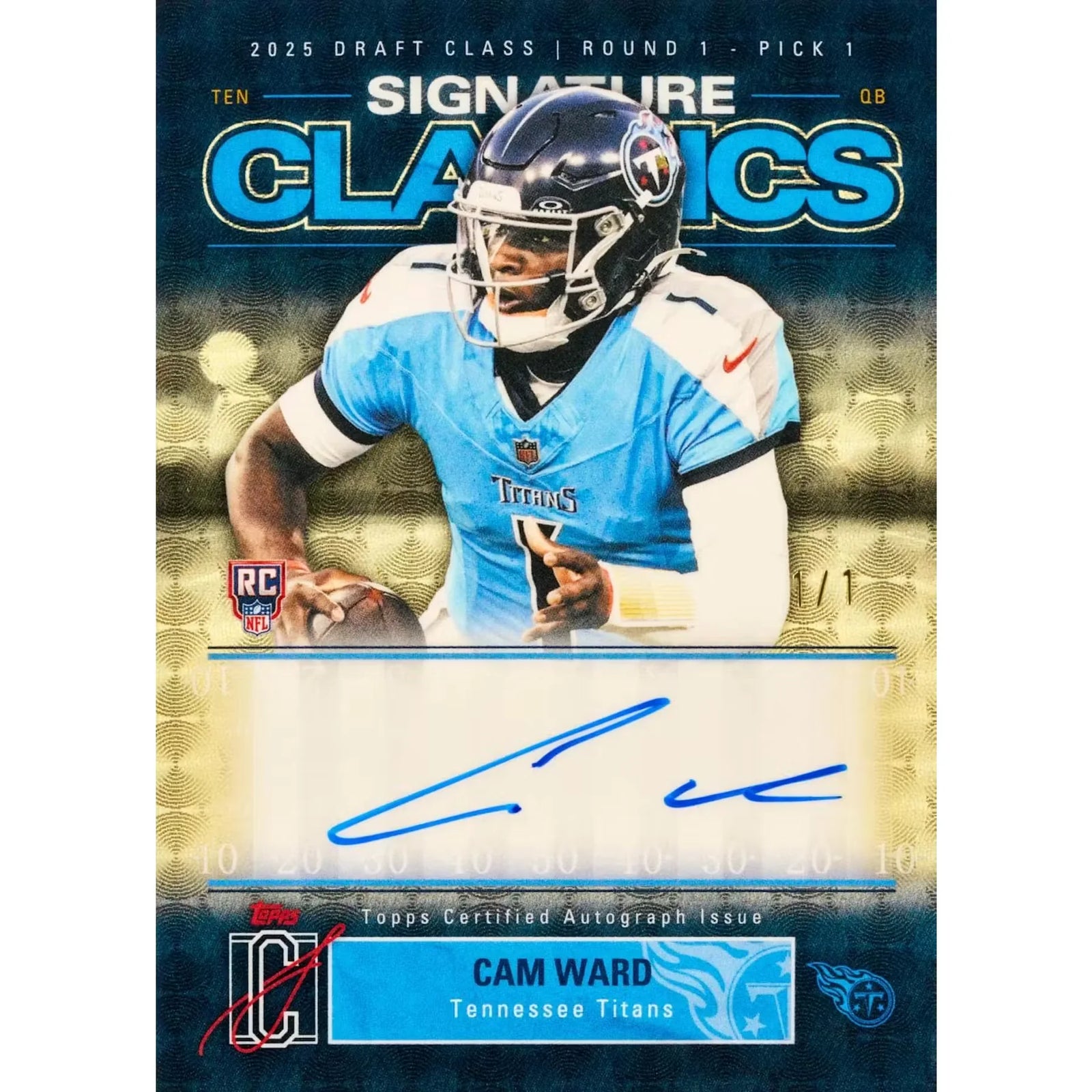DRAFT - 2025 Topps Signature Class Football Mega 20-Box Case | Presell
