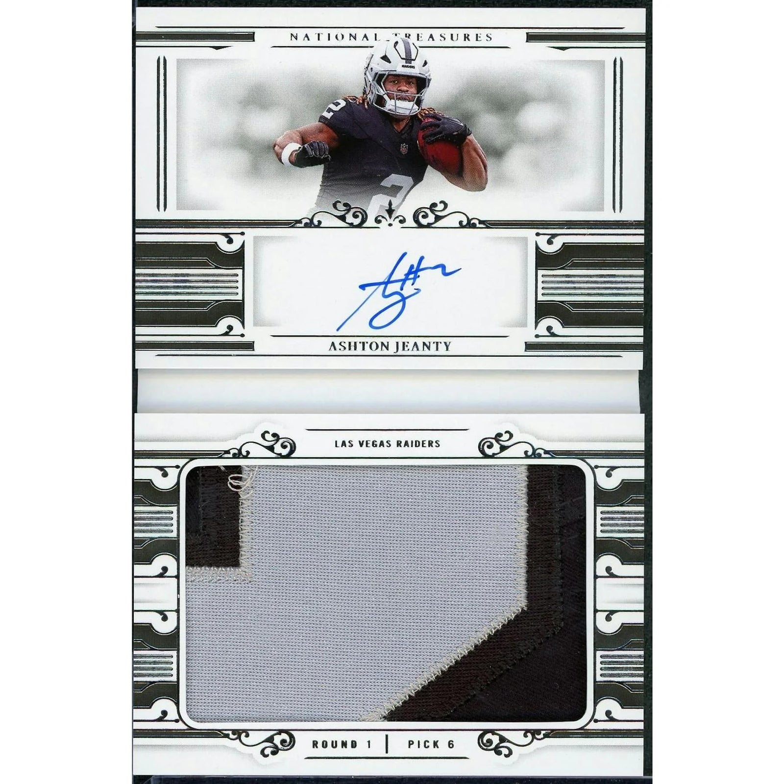 Ashton Jeanty Signed Rookie Prime Signature Booklet | 2025 National Treasures/99