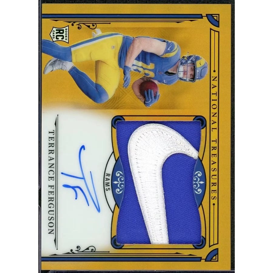 Terrance Ferguson Signed 2025 National Treasures Rookie Card | Gold Patch Auto/10