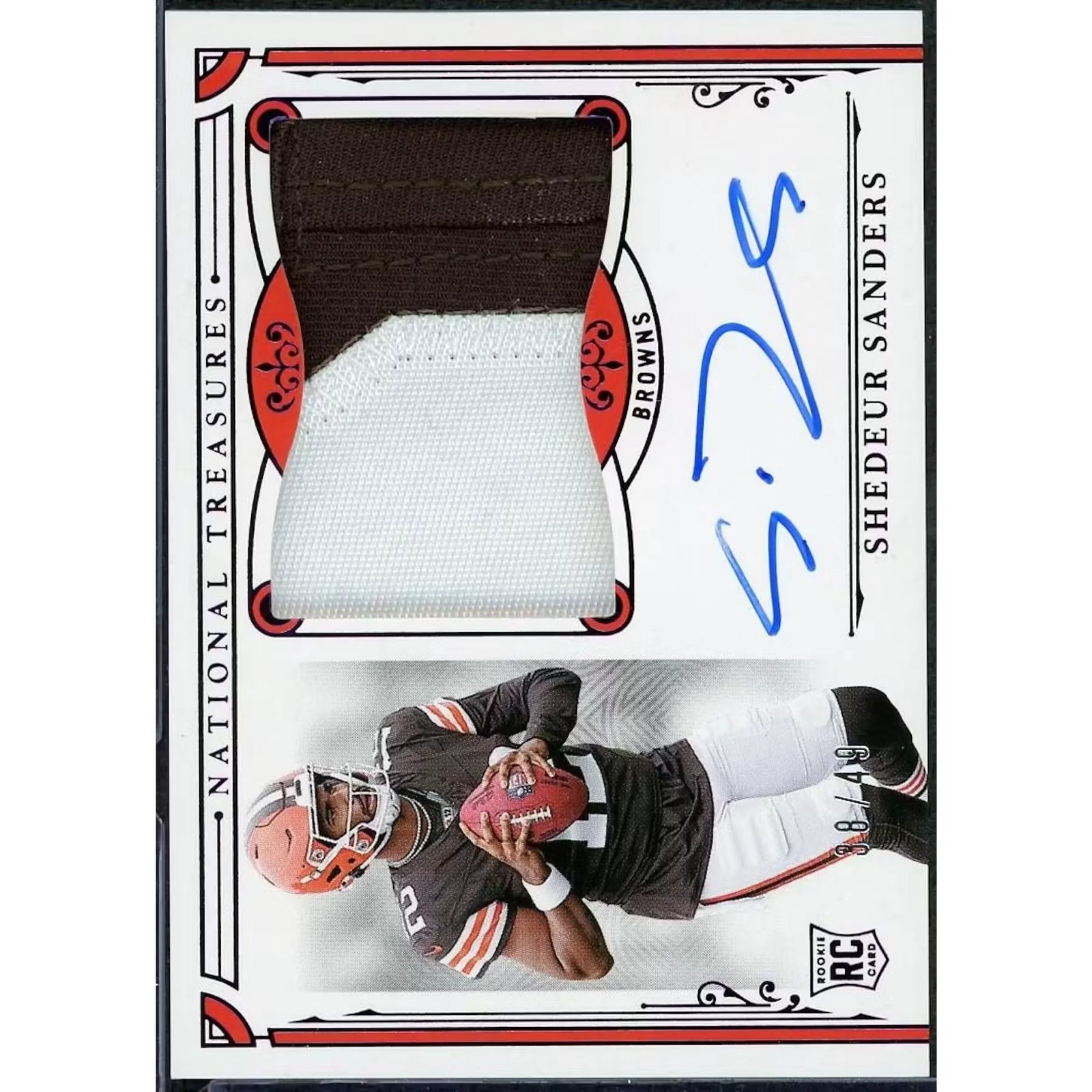 Shedeur Sanders 2025 Panini National Treasures Rookie Patch Auto |/49