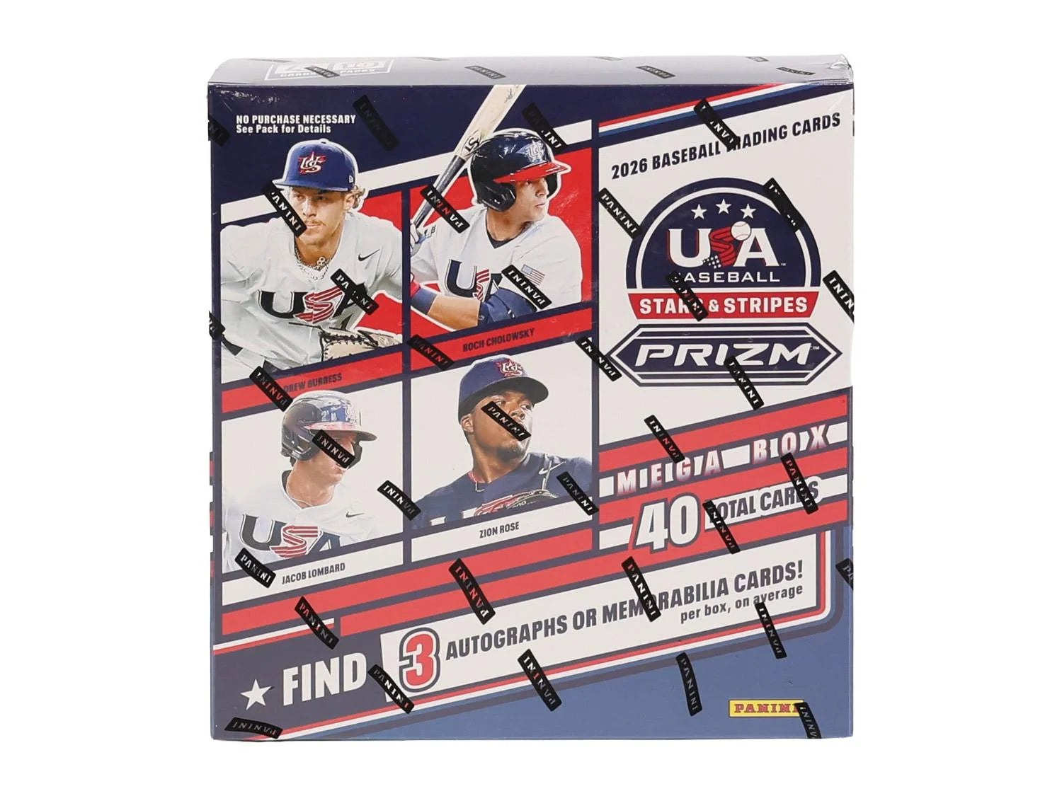 DRAFT - 2026 Panini USA Stars & Stripes Prizm Baseball Mega Box