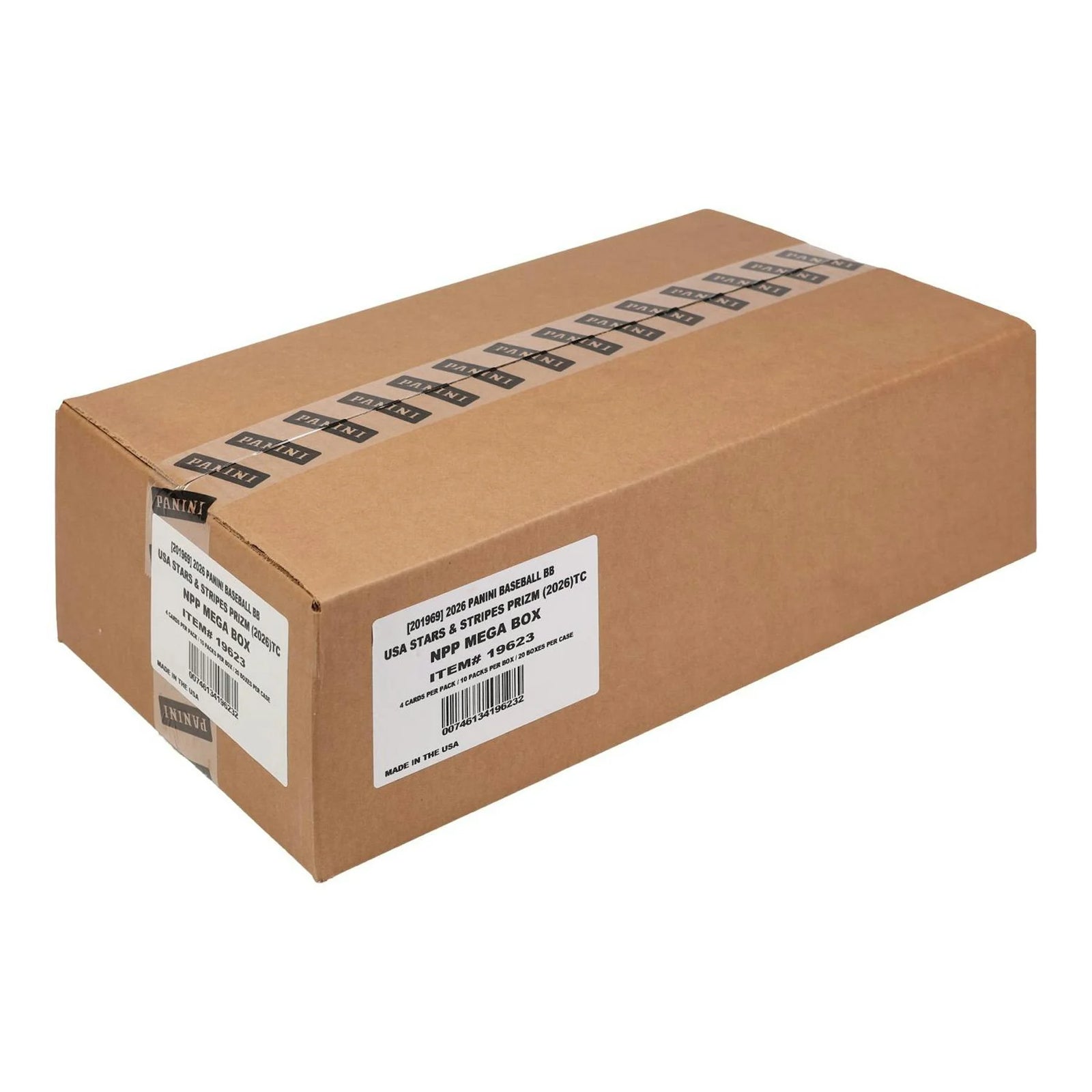DRAFT - 2026 Panini USA Stars & Stripes Prizm Baseball Mega 20-Box Case $999.95 $979.95 Add to Cart