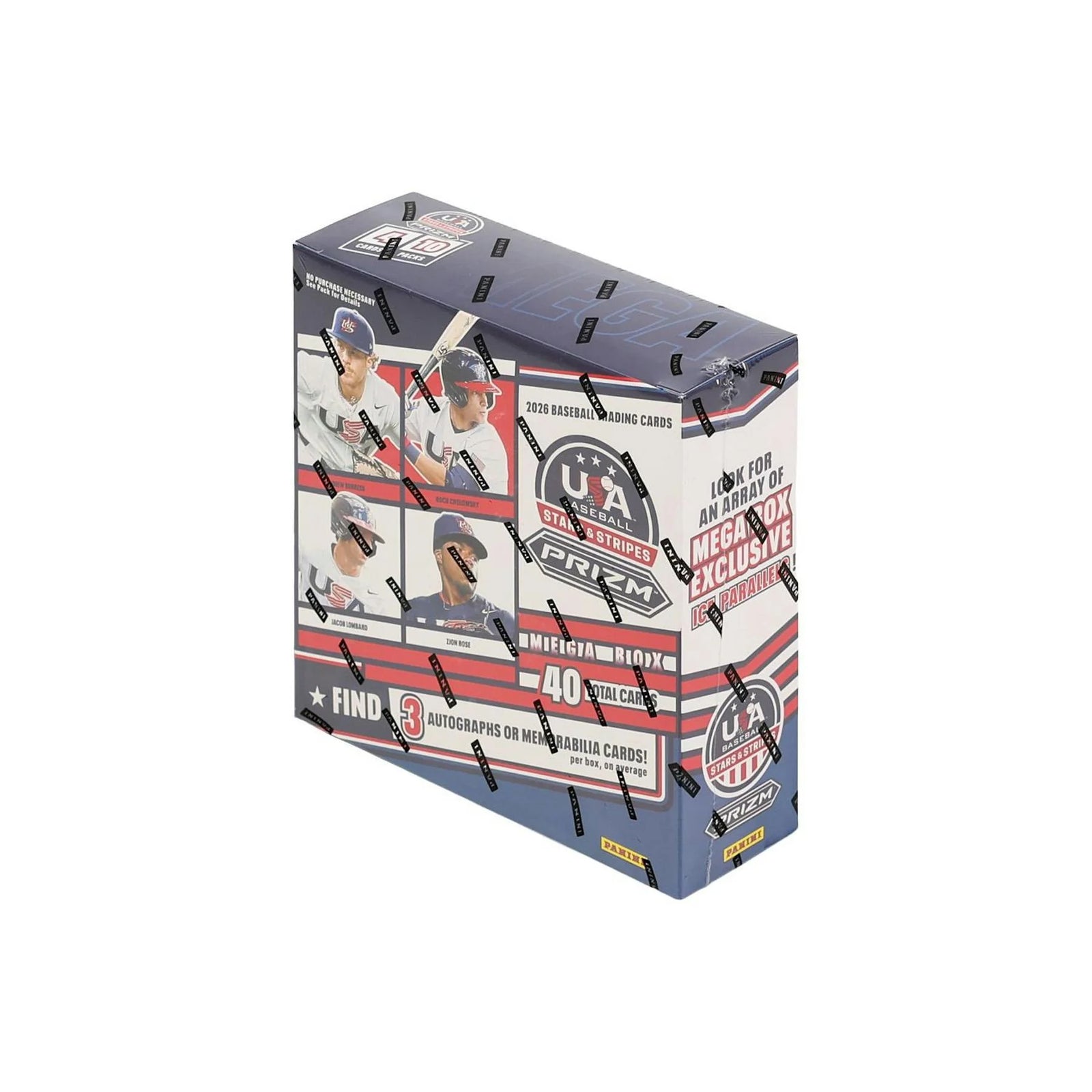 DRAFT - 2026 Panini USA Stars & Stripes Prizm Baseball Mega 20-Box Case $999.95 $979.95 Add to Cart