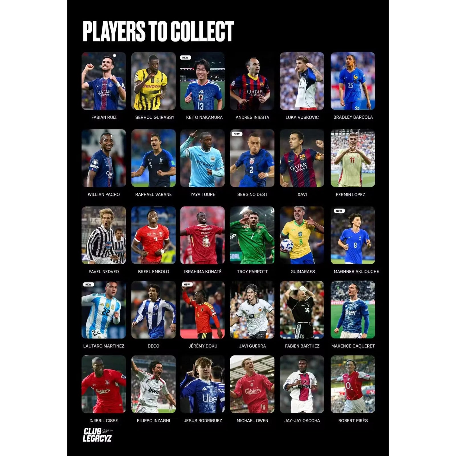 2026 Club Legacyz Icons World Heroes Fourth Edition Hobby 10-Box Case | Presell (Ships Sealed Only)