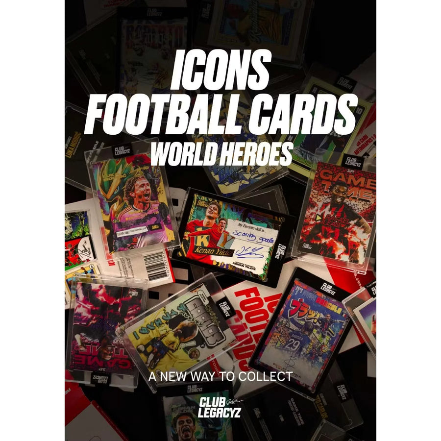 2026 Club Legacyz Icons World Heroes Fourth Edition Hobby 10-Box Case | Presell (Ships Sealed Only)