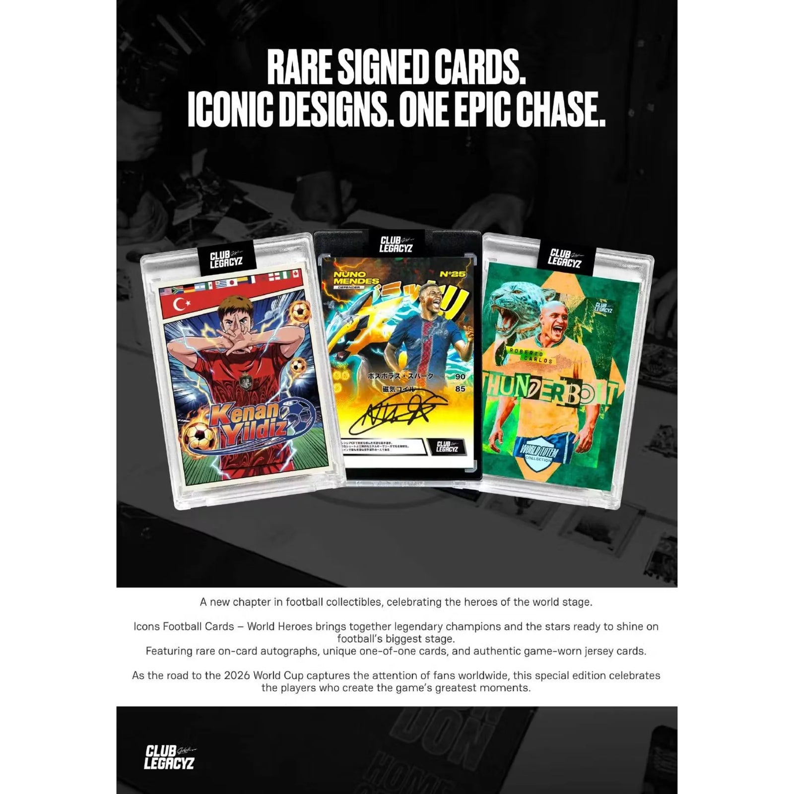 2026 Club Legacyz Icons World Heroes Fourth Edition Hobby 10-Box Case | Presell (Ships Sealed Only)