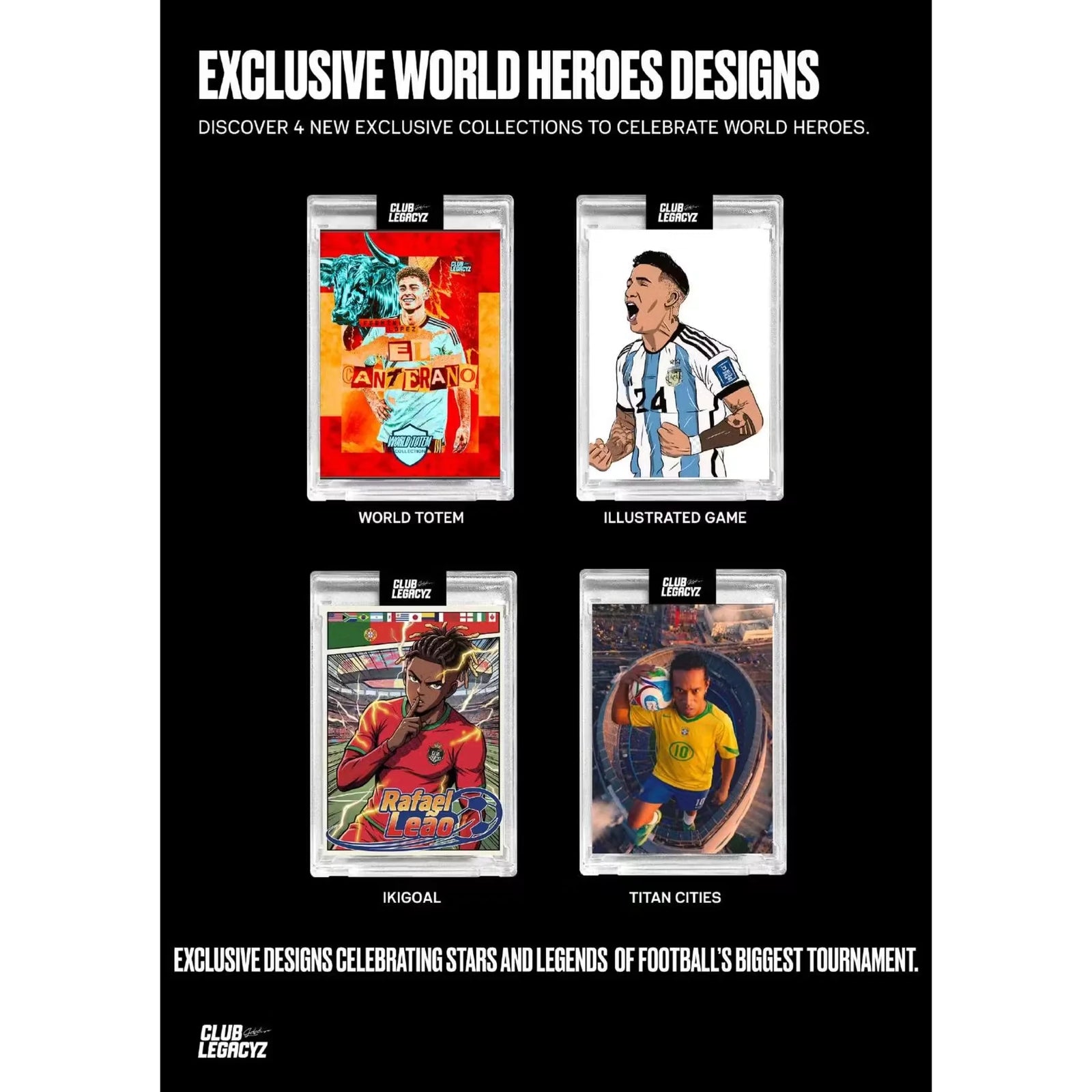 2026 Club Legacyz Icons World Heroes Fourth Edition Hobby 10-Box Case | Presell (Ships Sealed Only)