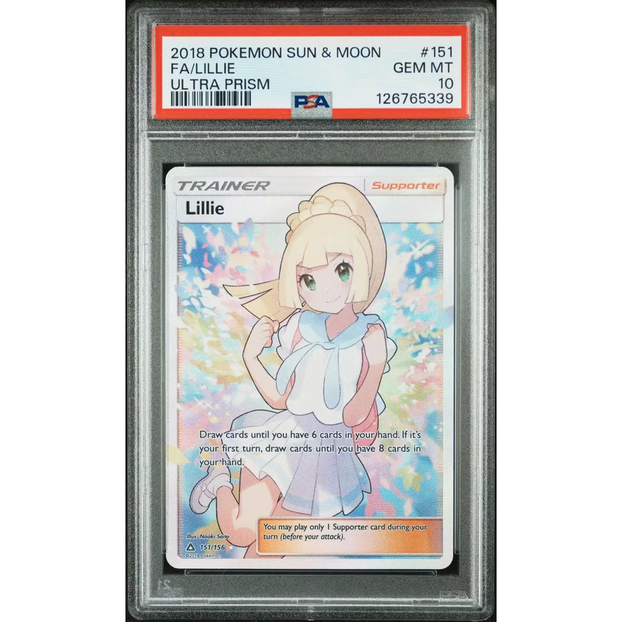 2018 Pokemon Ultra Prism Lillie Full Art 151/156 | PSA 10
