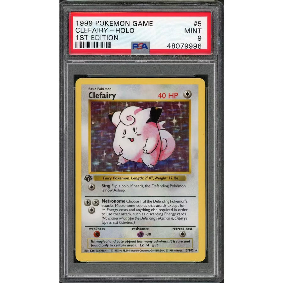 1999 Pokemon Clefairy Holo 1st Edition #5 | PSA 9