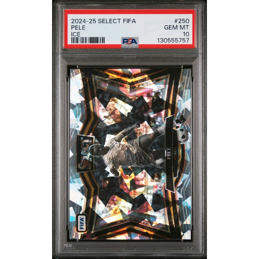 Pele 2024-25 Panini Select FIFA Ice #250 | PSA 10