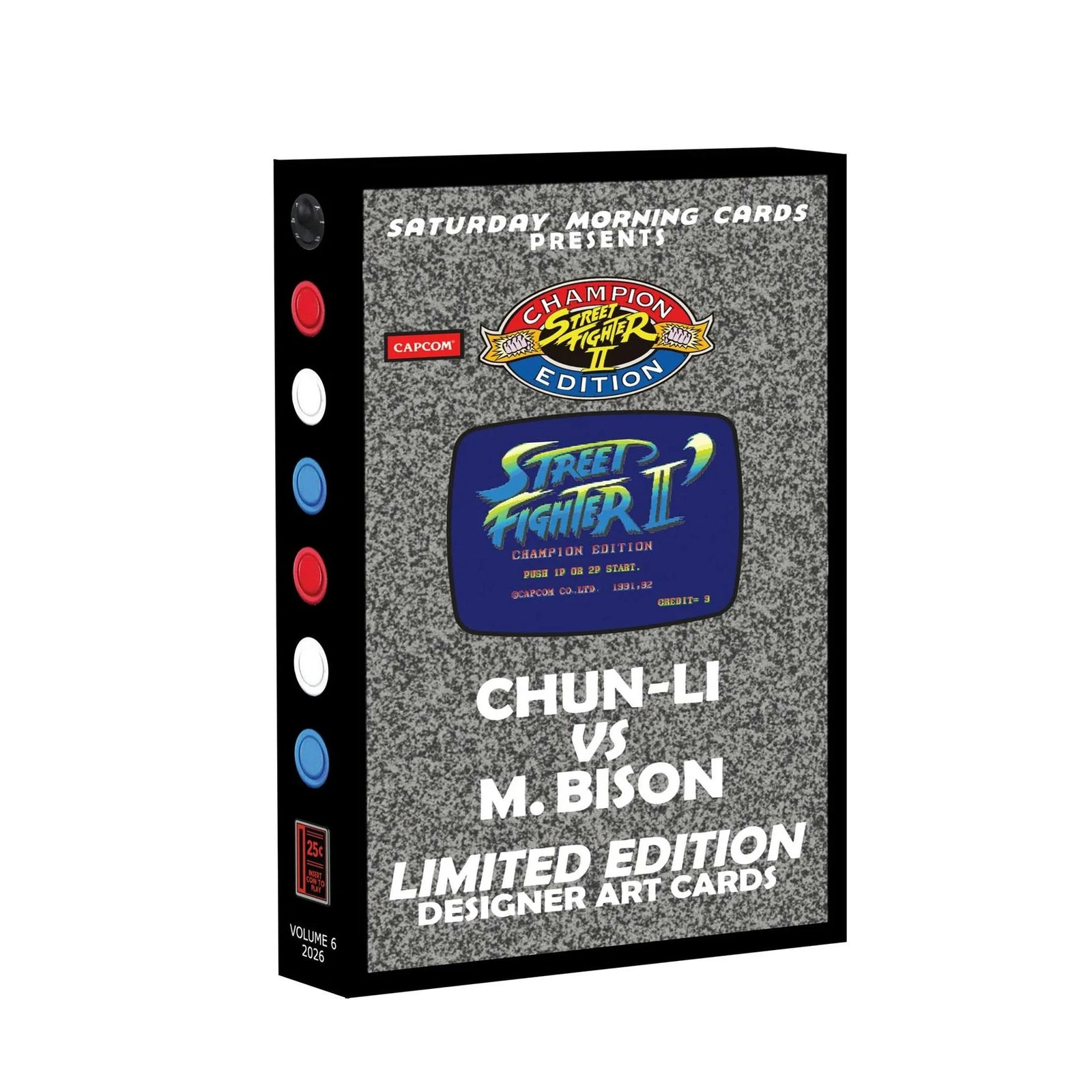 DRAFT - 2026 Saturday Morning Cards Street Fighter 2 Volume 6 Hobby Box | Chun-Li Vs. Bison