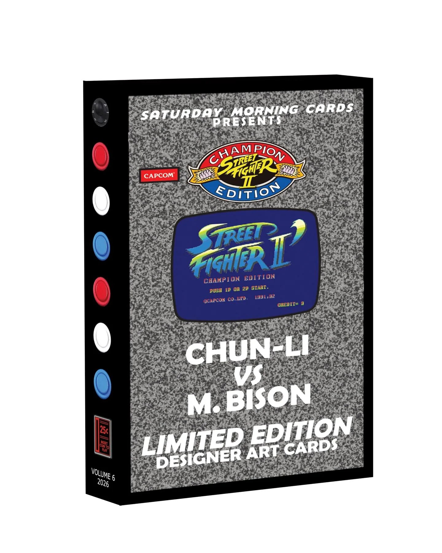 DRAFT - 2026 Saturday Morning Cards Street Fighter 2 Volume 6 Hobby Box | Chun-Li Vs. Bison
