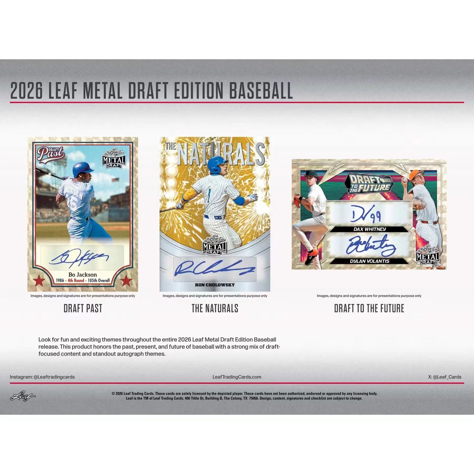 2026 Leaf Metal Draft Baseball Hobby 12-Box Case | Presell (Ships Sealed Only)