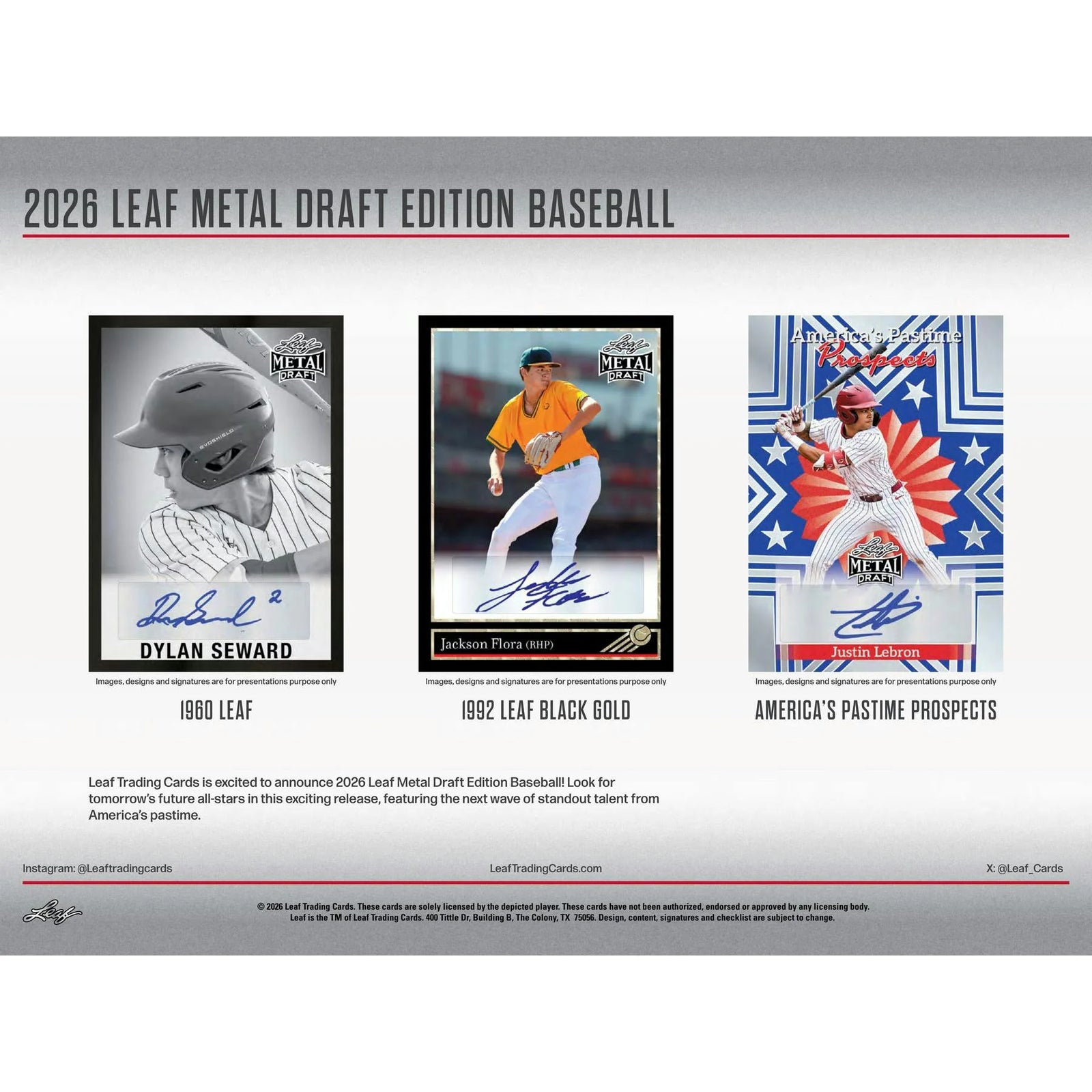 2026 Leaf Metal Draft Baseball Mega Box | Presell (Ships Sealed Only)