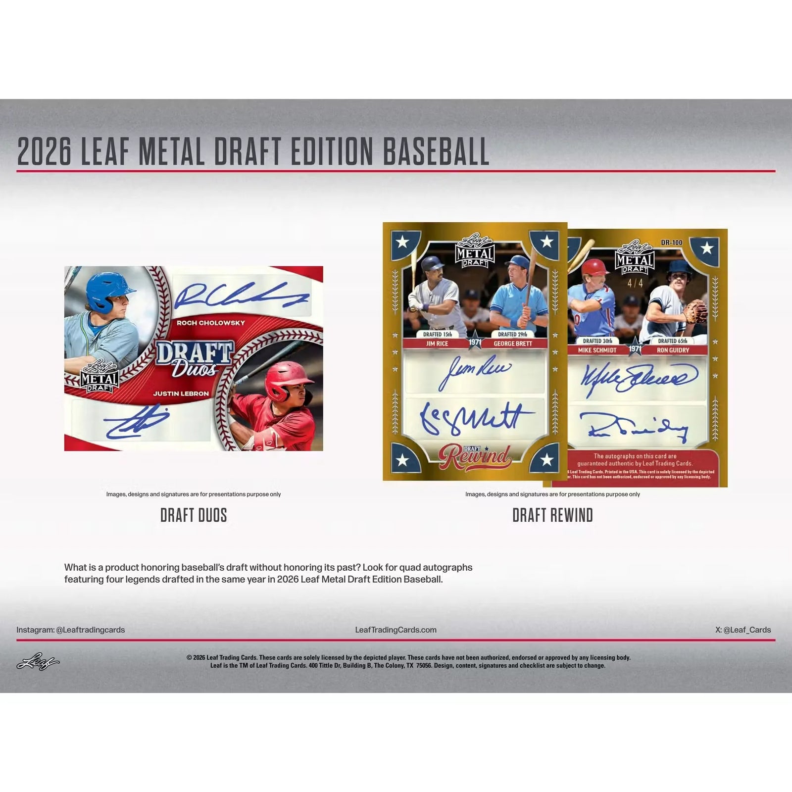 2026 Leaf Metal Draft Baseball Mega 8-Box Case | Presell (Ships Sealed Only)