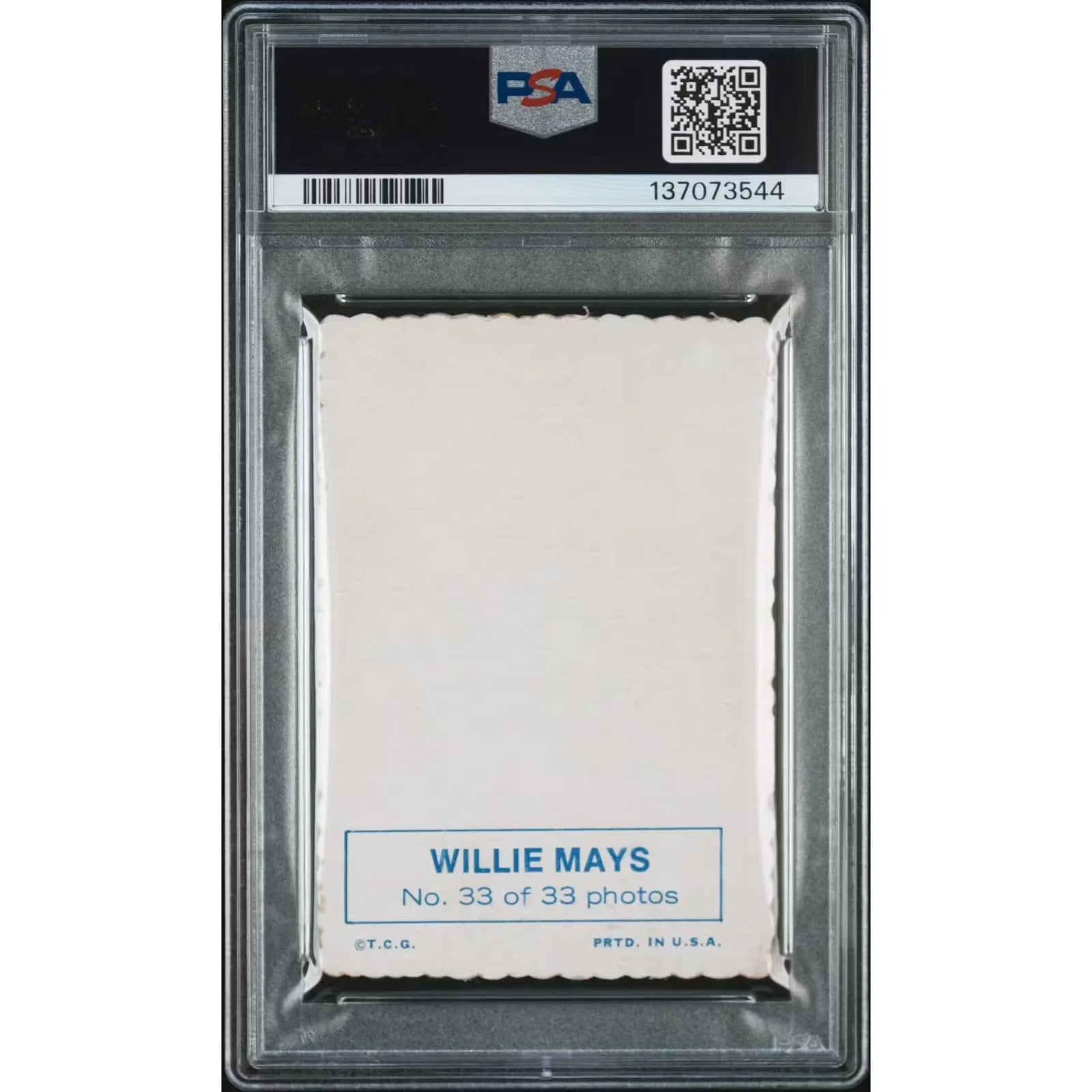 Willie Mays 1969 Topps Deckle Edge #33 Card | PSA 3