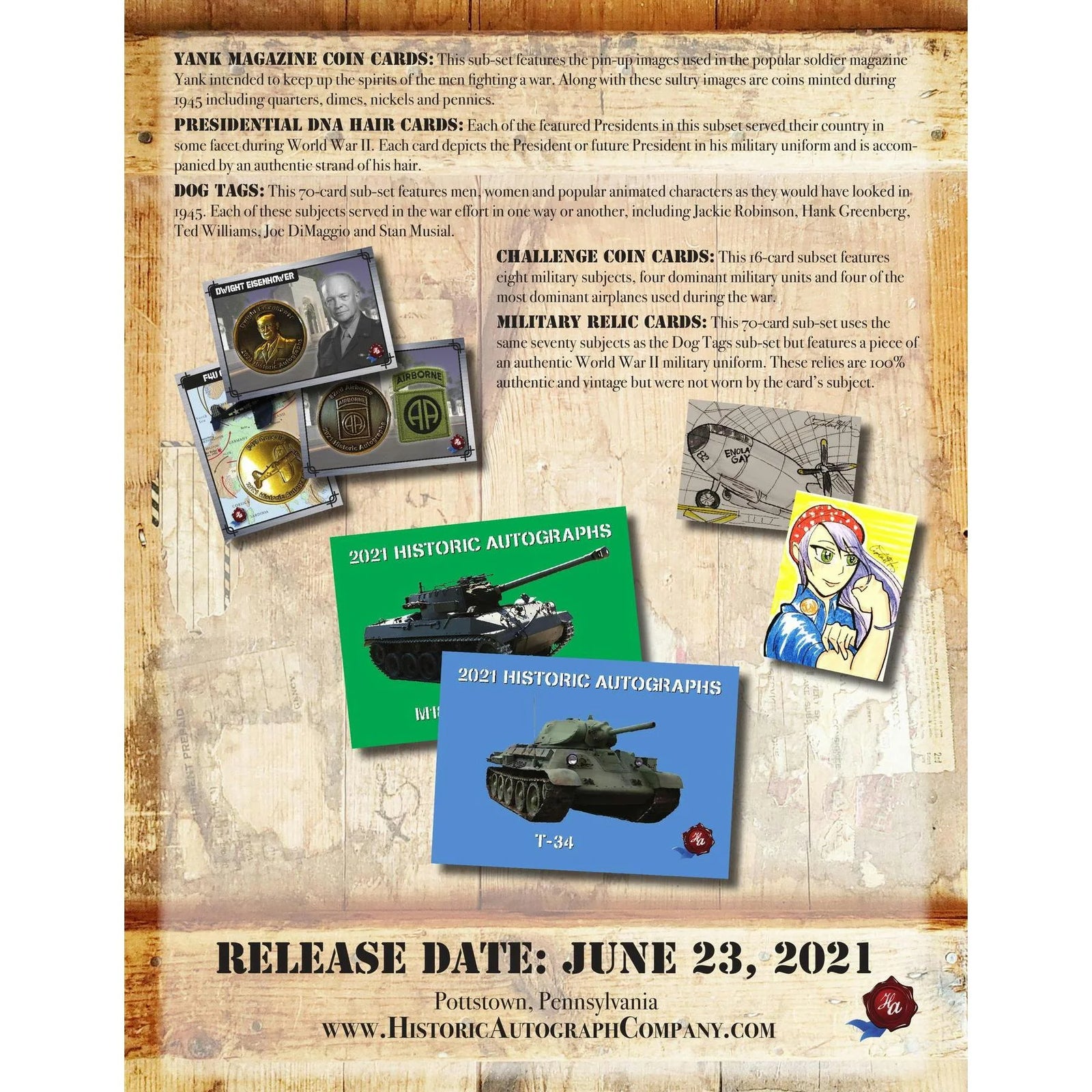 DRAFT - 2021 Historic Autographs 1945: The End Of The War Hobby Box