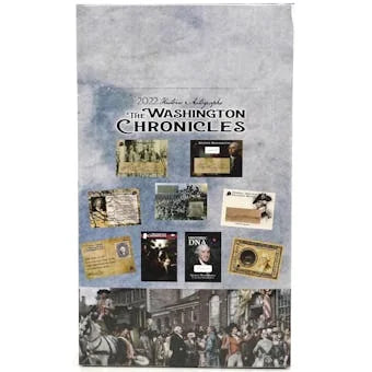 DRAFT - 2022 Historic Autographs The Washington Chronicles Hobby Box