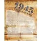 DRAFT - 2021 Historic Autographs 1945: The End of the War Blaster Box