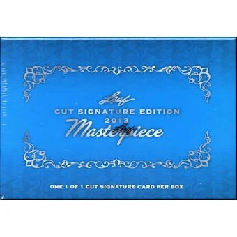 DRAFT - 2013 Leaf Cut Signature Edition Masterpiece Hobby Box