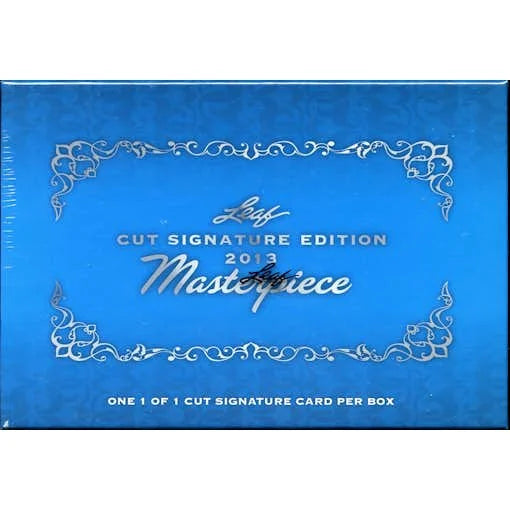 DRAFT - 2013 Leaf Cut Signature Edition Masterpiece Hobby Box